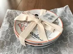 Disney ミッキー＆ミニー　プレート4枚セット　陶磁器