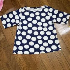 新品 未使用 marimekko UNIQLO ドット柄 Tシャツ