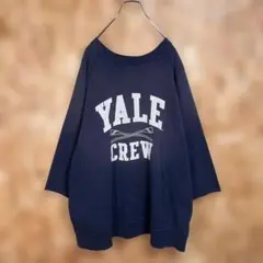 YALE大学 古着 カレッジスウェット 七分袖 オーバーサイズ ゆるダボのサムネイル