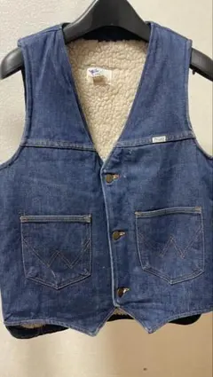 Lee/Denim Boa Vestリー デニムベスト　インディゴ/サイズＭ
