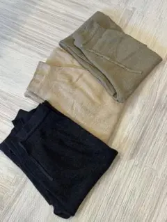 ウォッシャブルニットリブパンツ　たけ長め　ユニクロ