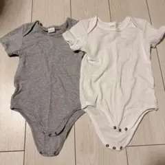 無地ロンパース