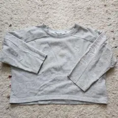 PUMA グレー 長袖 クロップドスウェット M