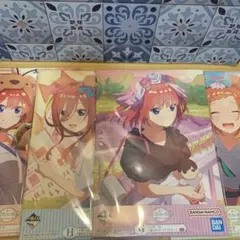 五等分の花嫁書き下ろしイラストボード4セット、映画の特典付き