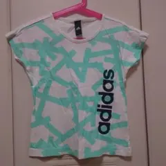 adidas グラフィックTシャツ ホワイト/ミント