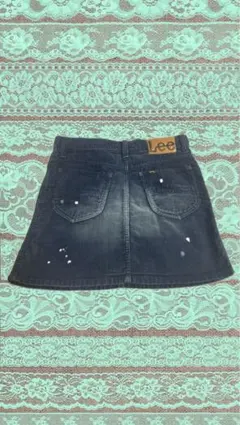 Lee ダメージ加工ミニスカート ダークブルーのサムネイル