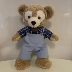 ダッフィーコスチューム　ハンドメイド　デニムサロペット　シャツセット