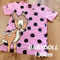 130 BABYDOLL ベビードール ディズニー バンビ Tシャツ 半袖