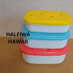 【HALEIWA HAWAII】お弁当箱 3段 タッパー【最終価格】のサムネイル