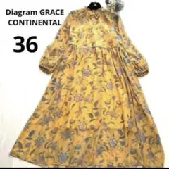 【新品同様】グレースコンチネンタル ロングワンピース 長袖 シノワズリマキシ