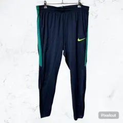 J943 ナイキ DRI-FIT トレーニングパンツ ジャージ ネイビー XL