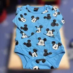 BABYDOLL ミッキー ロンパース 80 ブルー