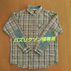 GU メンズ チェック 長袖シャツ XL