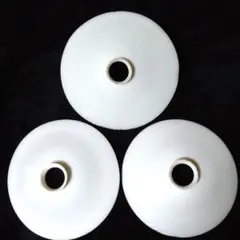 3枚　ランプシェード 電傘 乳白色　 昭和レトロ　直径約23~24cm