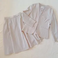 any SiS ライトベージュ スーツ セット　スカートセットアップ
