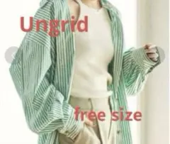 【土日限定！¥4999⇒¥3999】【Ungrid】ストライプルーズシャツのサムネイル