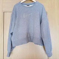 美品 NIKE ロゴマーク入り スエット L グレー