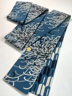 西陣織 リバーシブル 半幅帯 半巾帯 向日葵 未使用品 正絹 長め HRT060 