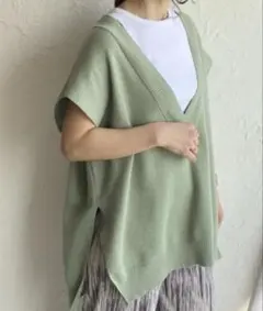 ※最終値下げ※【She's Closet】深Vネックオーバーサイズニットベスト