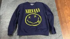 NIRVANA ニルヴァーナ スウェット ネイビーブルーXXL オフィシャル品