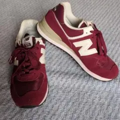 New Balance 574 バーガンディ スニーカー