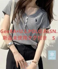 新品未使用タグ付★ U.S. POLO ASSN. ヘンリーネック 半袖Tシャツのサムネイル
