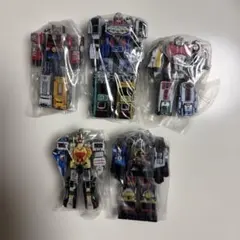 スーパー戦隊ヒーロー ロボット フィギュア 6体セット無敵将軍1つ追加(袋なし)のサムネイル