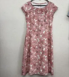 KOBIYAMA STYLE 花柄 フリル ワンピース ピンク 日本製 フレアのサムネイル