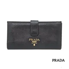PRADA プラダ 長財布 サフィアーノ ブラック 黒 レザー