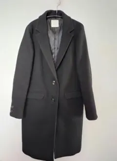 ローリーズファーム　チェスターコート　ブラック