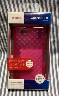 【新品・未使用】docomo Xperia Z1f SO-02F ピンクケースのサムネイル
