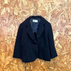 Ray beams テーラードジャケット 七分袖 ネイビー レディース S相当