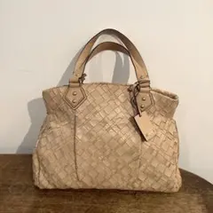 Max Mara メッシュ　ベージュイントレチャートトートバッグのサムネイル