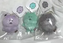 カラーなナガノのくま マスコット ミントグリーン ライトパープル グレー