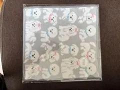 新品、未開封 フェイラーもふもふワンチャンハンカチ グレー