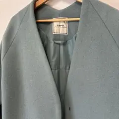 JEANASIS ノーカラー ウールコート