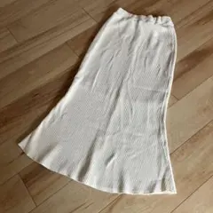 ローリーズファーム　リブ編み ロングスカート