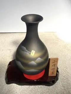 新品未使用　金彩雲海 花瓶 壺 西峰謹製 陶器1-9