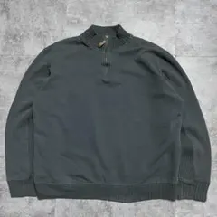 め*し様 CHAPS ハーフジップスウェット グレー無地 リブデザイン