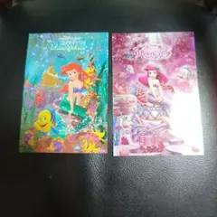 ディズニー　リトルマーメイド　アリエル　シール　ステッカー　2枚セット