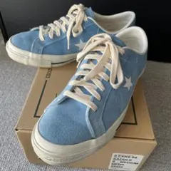 CONVERSE スエード ライトブルースニーカー