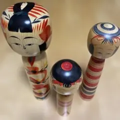 希少　東北のこけし　3体セット
