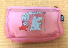 未使用　MOOMIN ムーミン仕分け メッシュポーチ ピンク系のサムネイル