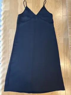 UNIQLO ユニクロ サテンキャミワンピース グリーン L