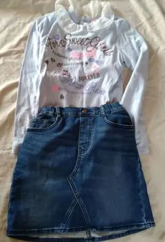 メゾピアノ M/150 ＆GU140あたたかスカート