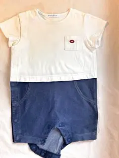 美品 ファミリア familiar ロンパース 80㎝