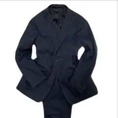 【美品】DESCENTE セットアップ スーツ ネイビーブルー YA4 美品】DESCENTE セットアップ スーツ ネイビーブルー YA4 美品