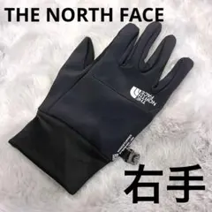 右手　THE NORTH FACE ウインドストッパー　黒　ゴアテックス　L