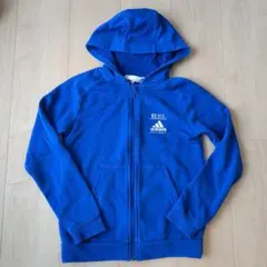 adidas 青 フルジップパーカー サイズ140