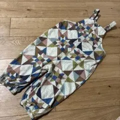 micorrid soft cheese パッチワーク　サロペット　90